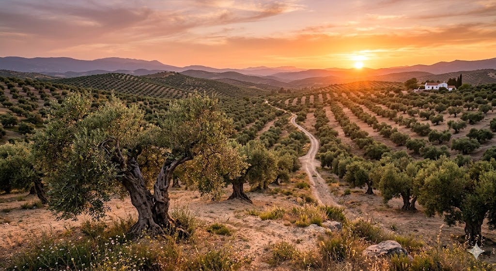 Olivenhain in Andalusien